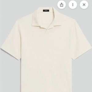 Theory Men's Off-White Polo Shirt